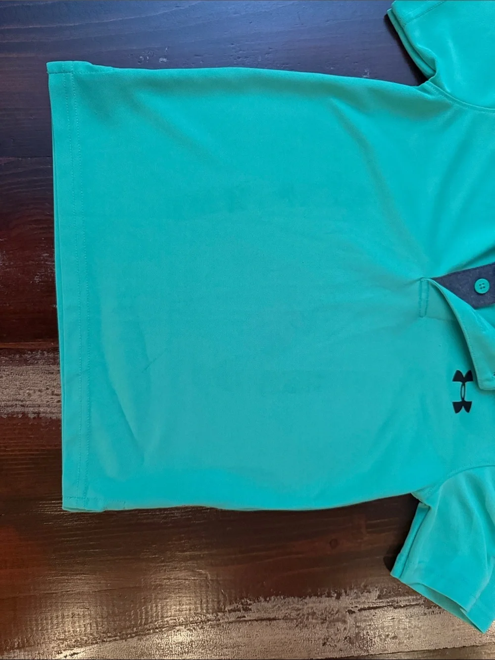 Under Armour Boys' Green Polo with Contrast Placket